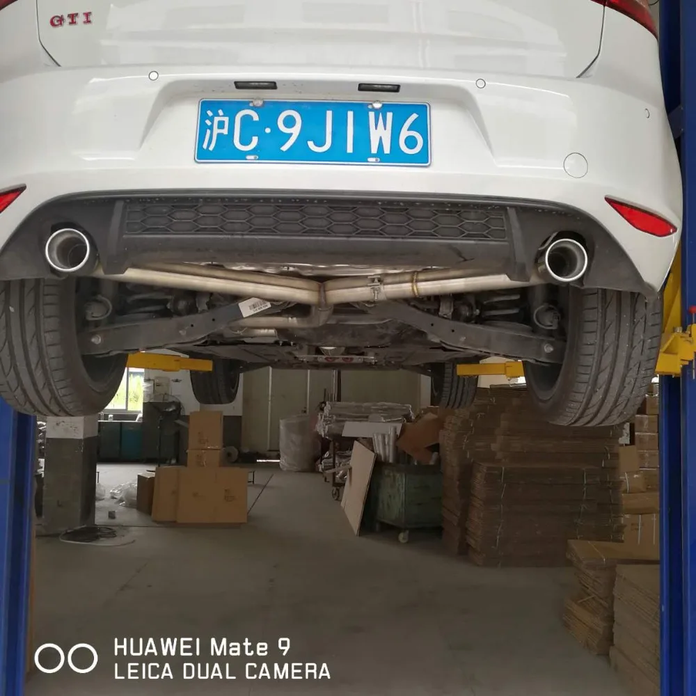 Выхлопная система 2 5 "hi power catback для vw mk7 golf gti|Выхлопные коллекторы| |