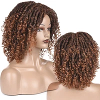yunrong dreadlock wig for black women 16 inch high temperature fiber dreadlock ombre burg crochet twist hair