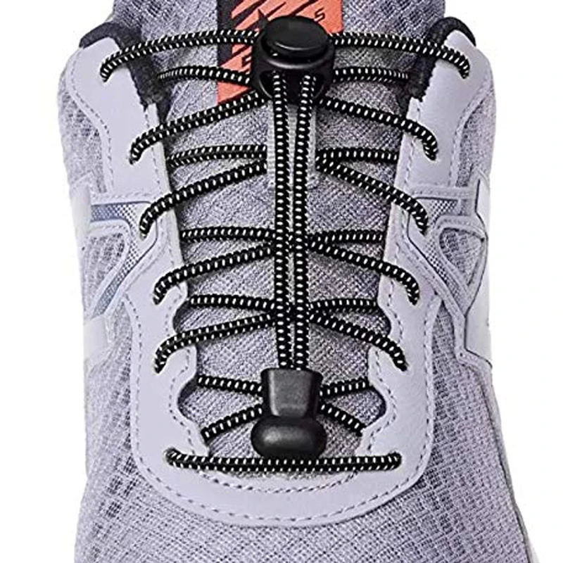 

1 Pair Sports Elastic ShoeLaces No tie Shoe Laces Kids Adult Lazy Locking laces Shoe accessories lacets elastique chaussure New