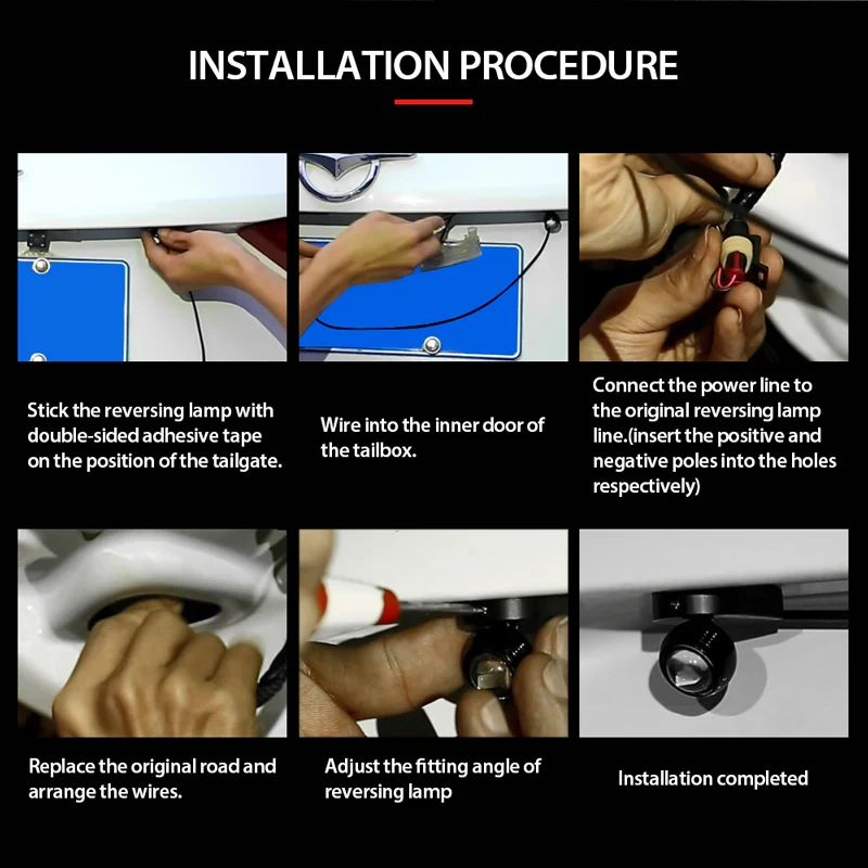 Вспомогательный мини светильник заднего хода светодиодная лампа для камеры