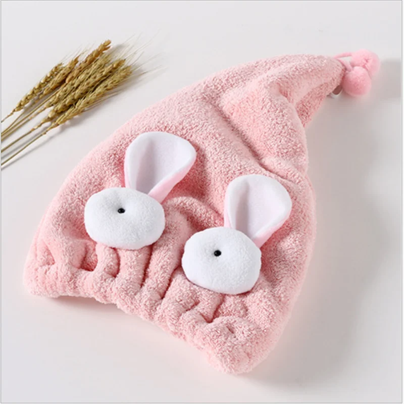 Полотенце для волос с милыми животными из микрофибры женское полотенце ванной