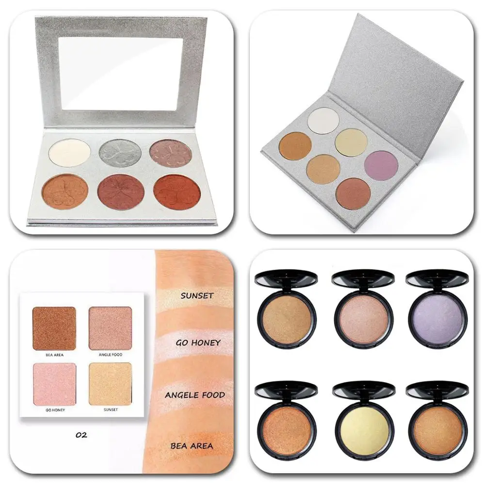 Индивидуальный ярлык пудра для контуринга хайлайтер бронзант лица палитра