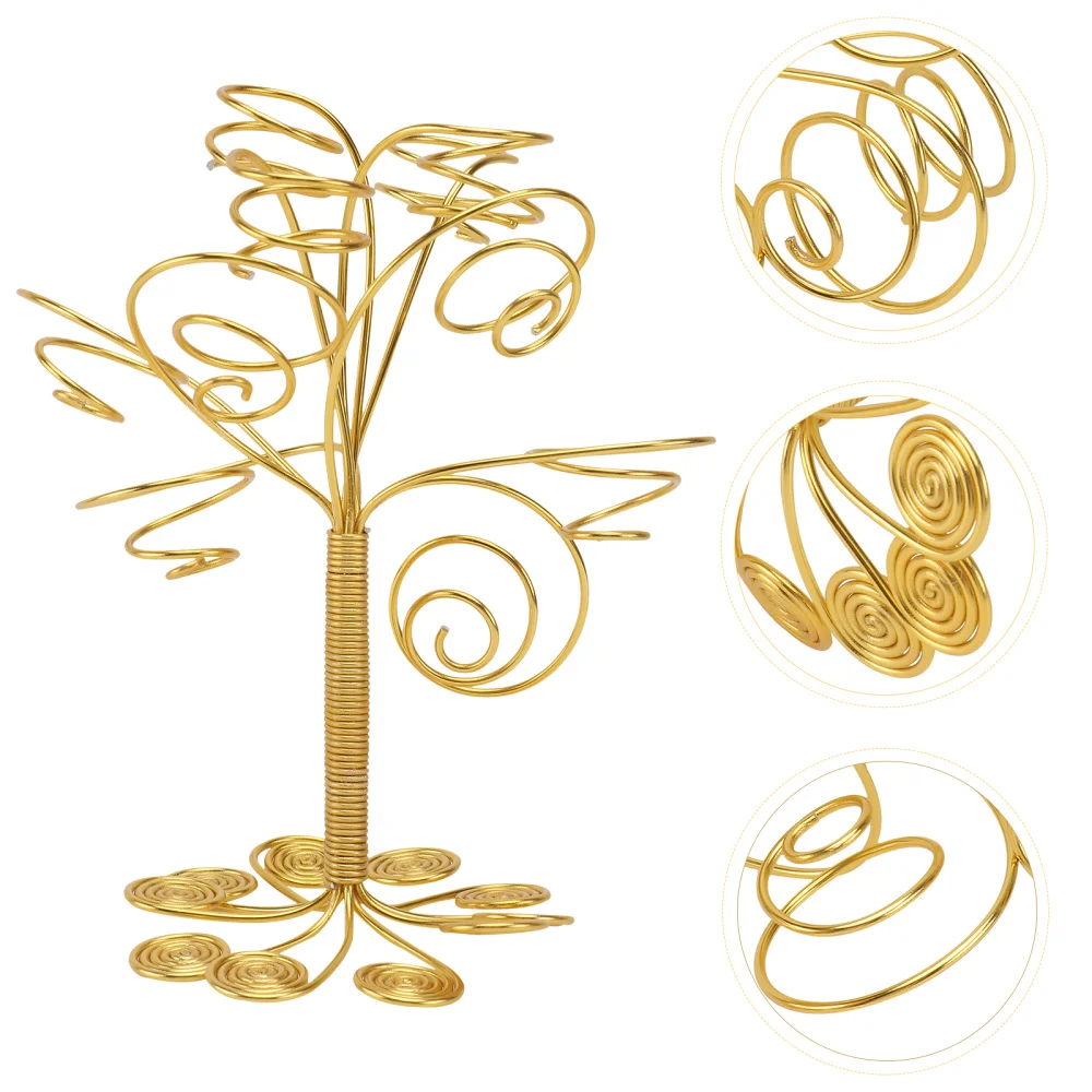 

1Pc Nordic Style Multi-head Rack for Air Plant Display (Golden)