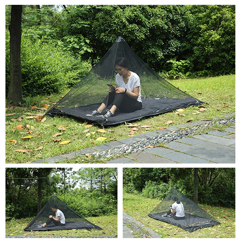 

Outdoor Camping Mosquito Net Keep Insect Away Backpacking Tent for Single Camping Bed Tent Insect Reject Canopy Bed Curtain