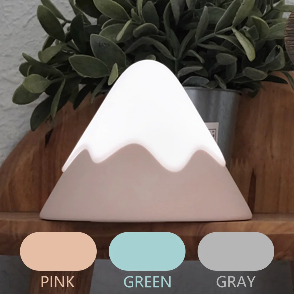 

Новый экзотический Снежная гора датчик голосового управления USB зарядка светодиодный светильник Рождественское украшение детская спальня...