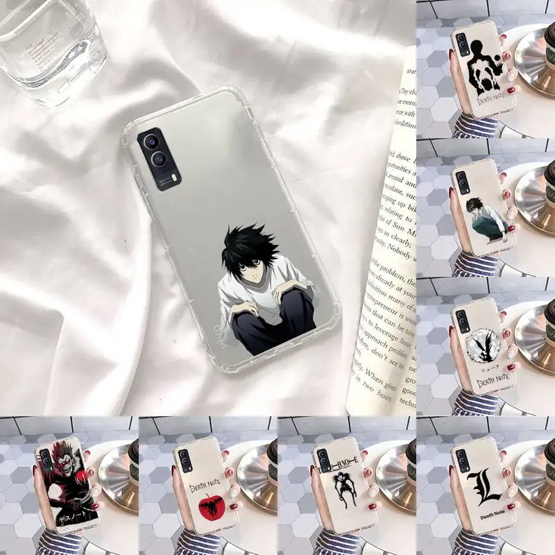 

Anime death note Phone Case Transparent For Xiaomi Redmi note 3 9 7 4 8 8T 10 CC9E 11ULTRA T lite PLAY pro 4G 5G