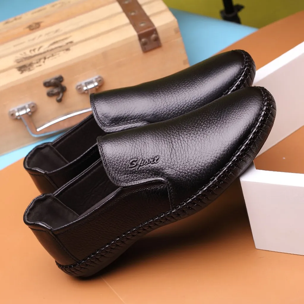 KANCOOLD модная мужская обувь в деловом стиле Мужская дышащая горошек без застежки