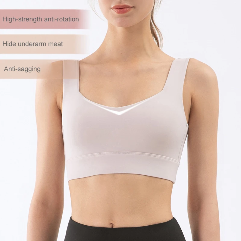 Alo Yoga 2021 Summer Sexy Women's Sports Bra Four-color Diamond Neckline Underwear Fitness Exercise Running Tube Top DS63 | Спорт и