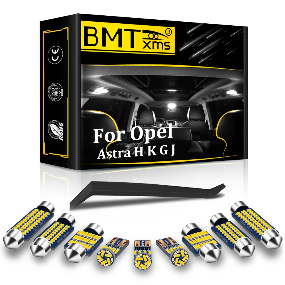 

BMTxms Canbus LED Interior Light For Opel Astra H K G J 1998 2002 2003 2011 2013 2016 2018 2019 2020 2021 Accessories Kit