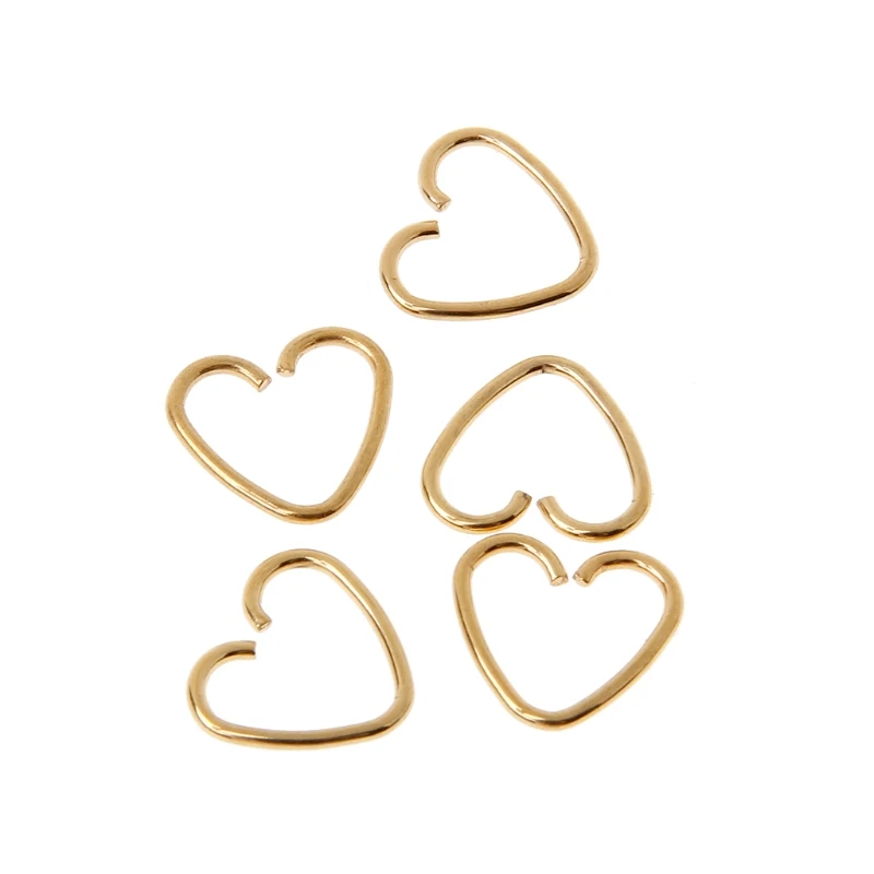 

Heart Shaped Fake Tragus Piercing Hoop Helix Cartilage Tragus Daith Stud Earring R7RF