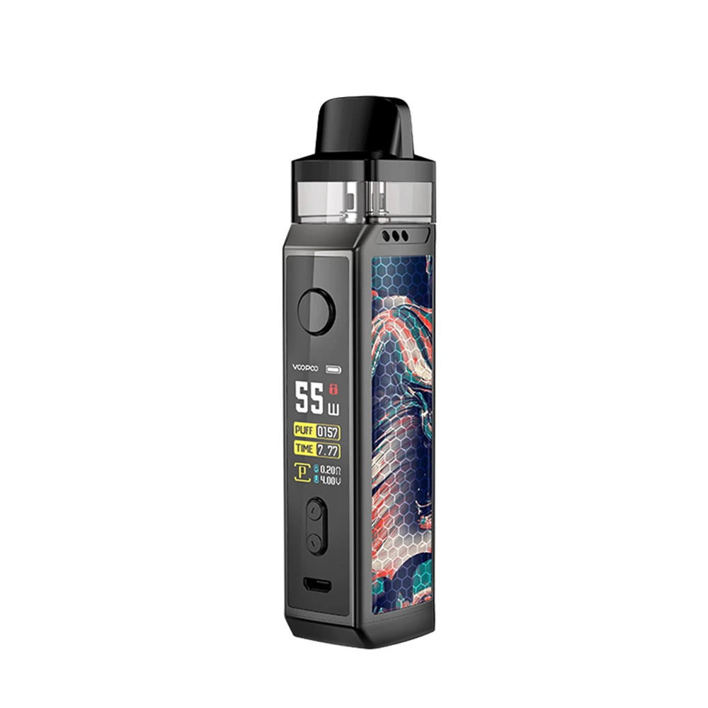 Tealblue Комплект VOOPOO VINCI X 70W Pod, система с двумя катушками, 0,96 дюймовый экран, питание от одной батареи 18650, Vape Kit, vsVinci Mod kit - Цвет: Tealblue
