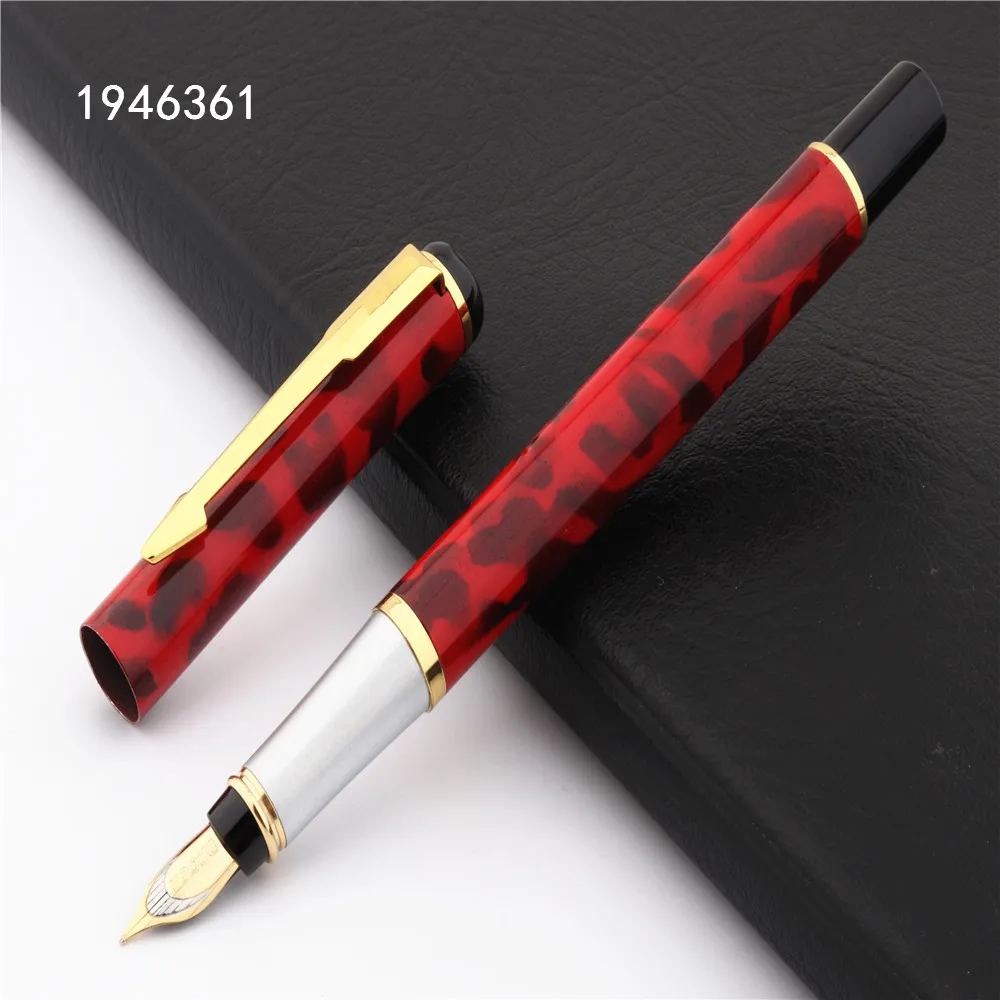 Высококачественная перьевая ручка Baoer 801 с красным средним пером новые офисные