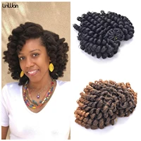 jumpy wand curl synthetic hair strand braid crochet jamaican bounces braiding hair ombre hook braids curly organic hair for wome