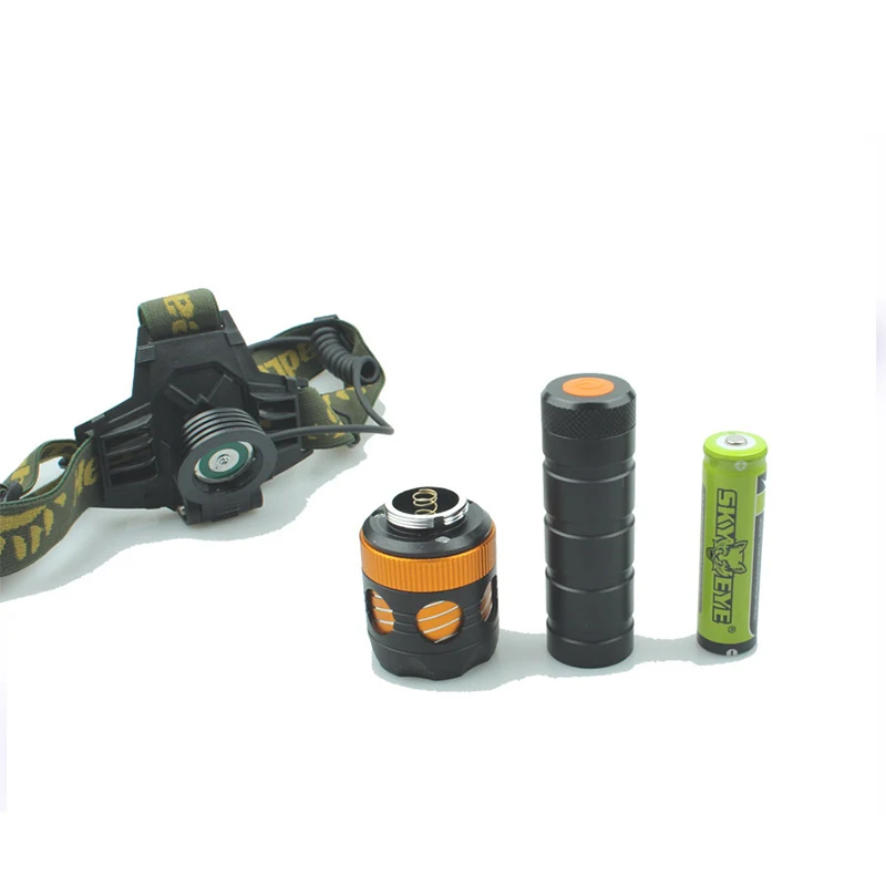 200 м наружная Регулируемая фокусировка налобный фонарь Бытовая фара 500 люмен