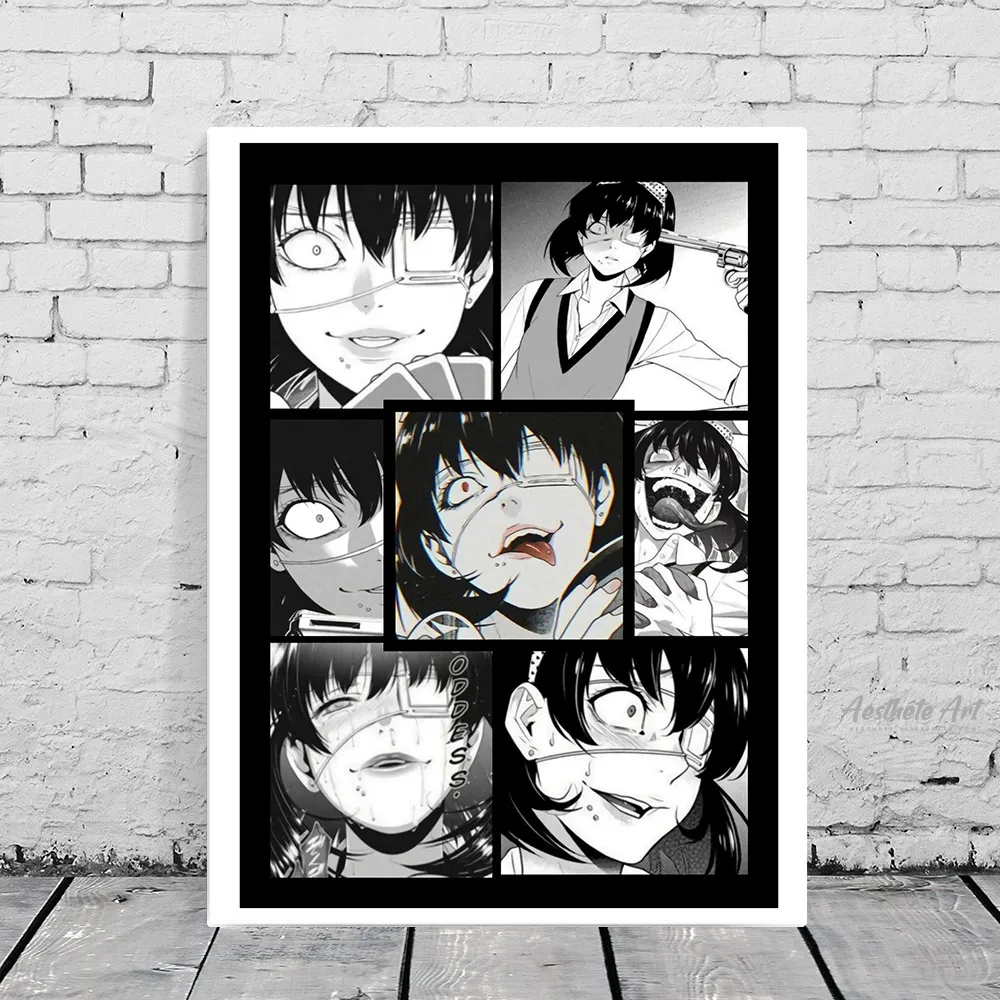 Midari Ikishima Kakegurui домашний декор холст плакат печать украшение искусство Настенная