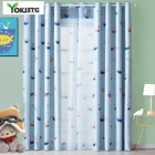 Затемненные шторы YokiSTG для гостиной, спальни, детской комнаты, декоративные, домашние, синие, готовые, оконные шторы