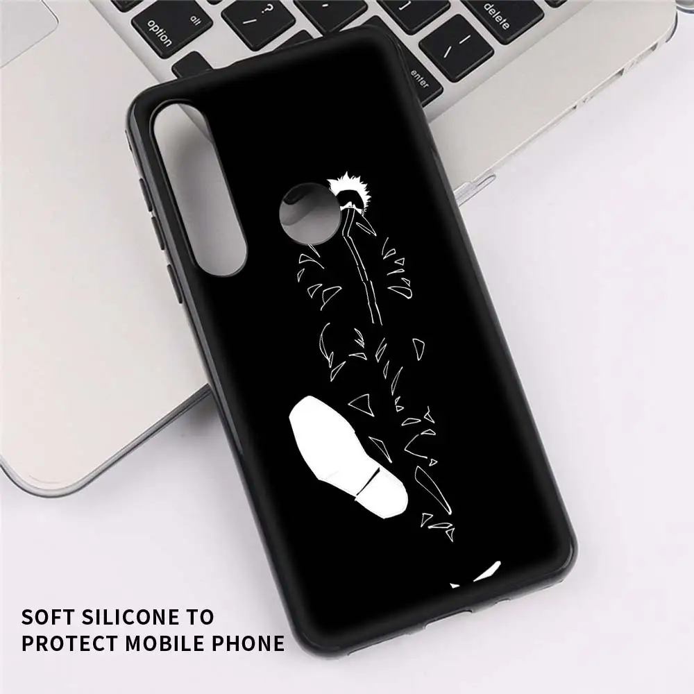 

Anime jujutsu kaisen cute Phone Case For Motorola Moto G9 Plus Play One Fusion G8 Power Lite Hyper Edge E6s G Stylus Black Cover