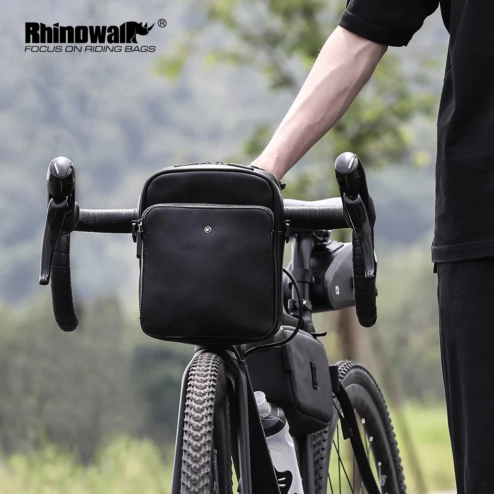 

Rhinowalk Bike Bag Handlebar Bag Multi-Function Leather Bag Cycling Waterproof Front Front Bag Shoulder Bag Bicycle Accessories