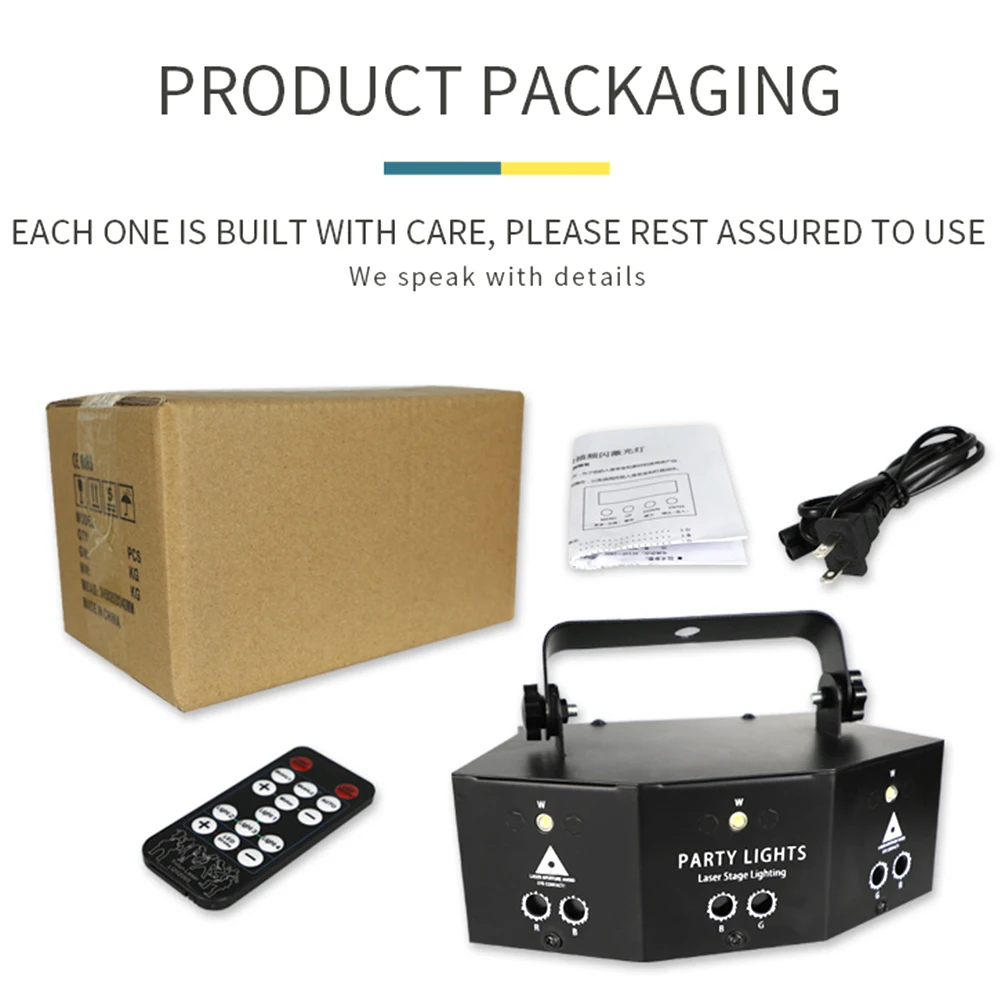 

Voice Remote Control Projection Lamp Stage Light Party KTV Disco Lighting Various Specifications Create Psychedelic Atmosphere