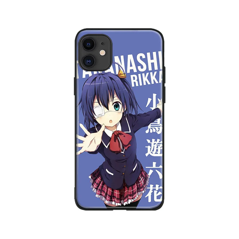 rikka takanashi anime phone case cover shell for iphone se 6s 7 8 plus x xr xs 11 pro max samsung s note 8 9 10 20 plus ultra free global shipping
