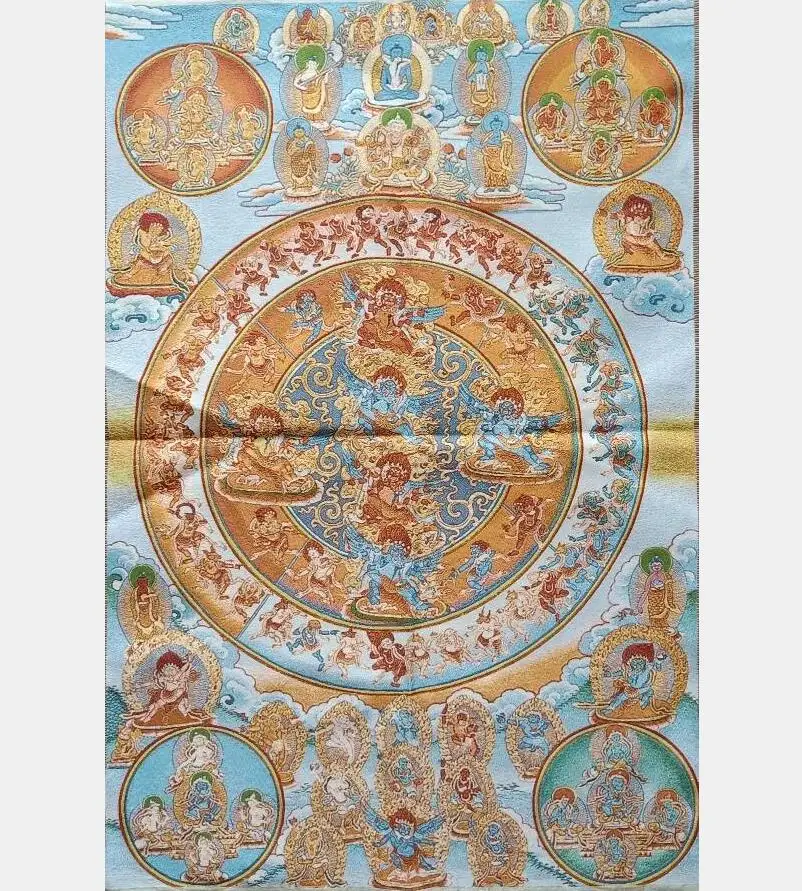 

Archaize embroidery Tibet Buddha hanging Images crafts