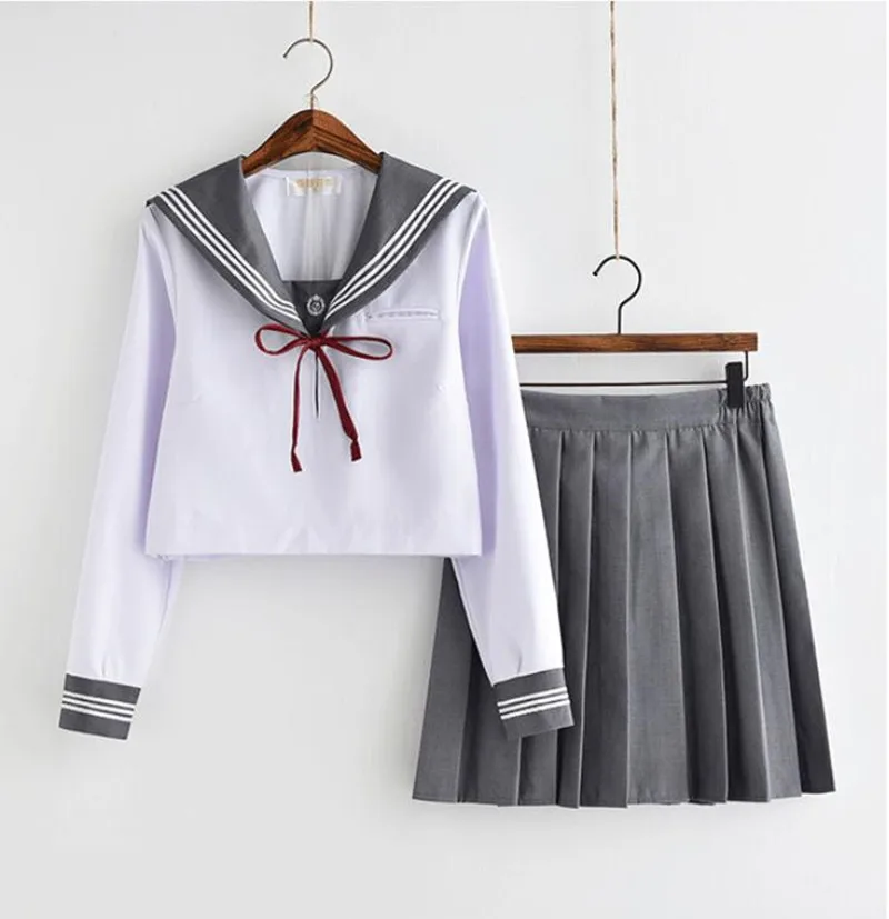Школьная форма Jk милое платье Jpanese Kawaii изысканная вышивка костюм преппи короткий