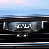 car mobile phone holder for skoda scala in car air vent mount clip cell holder car smartphone stand for iphone samsung xiaomi