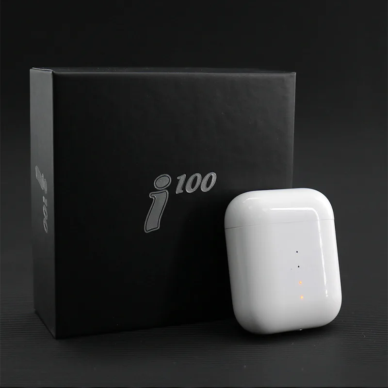 I100 TWS Pop up Bluetooth 5 0 наушники раздельного использования беспроводные QI беспроводная