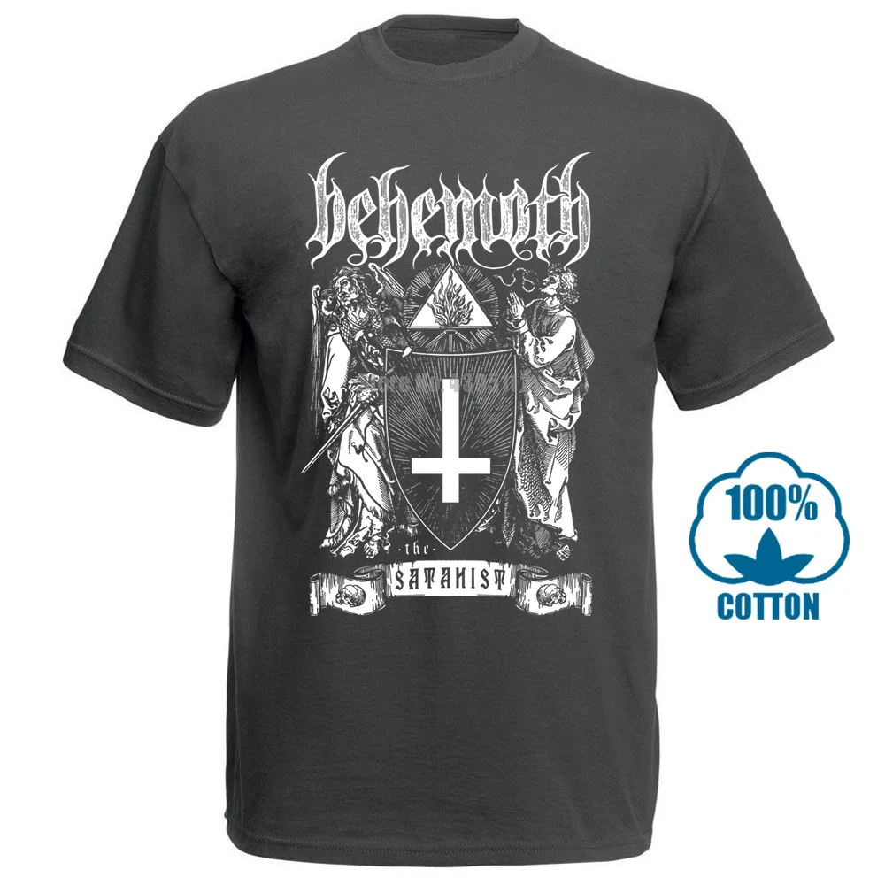 Behemoth The Satanist рубашка s m l Xl Xxl Officl футболка Black Death Metal футболка - Цвет: Charcoal