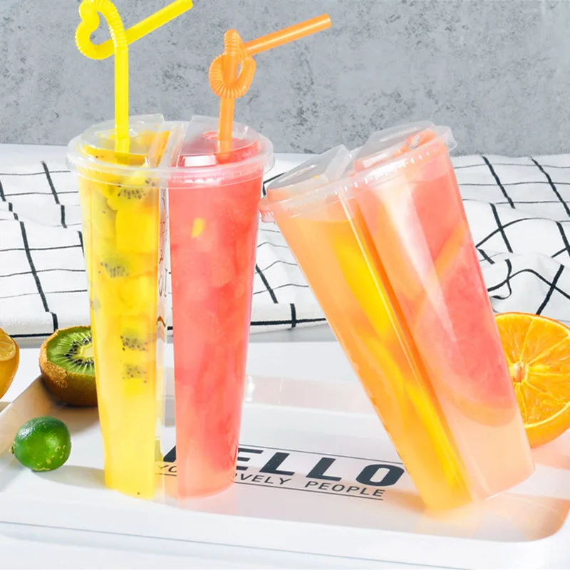 10 шт. двойной пара чашка 600ml большие прозрачные чашки вечерние свадебные сувениры