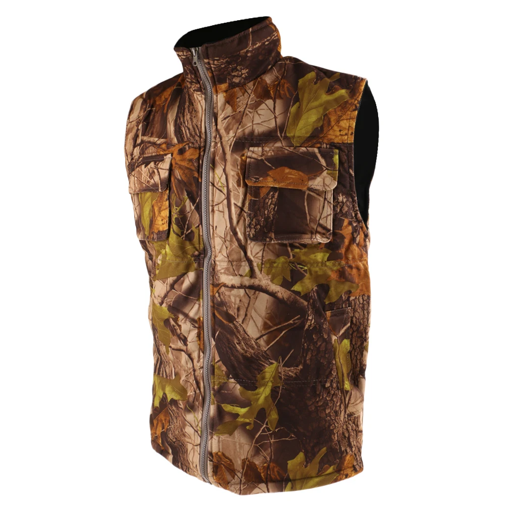 

Men's Lightweight Camouflage Vest - Super Comfortable and Thermal Warm Fleece Hunting Waistcoat