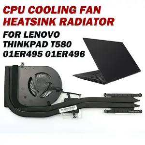 cpu cooling fan heatsink radiator for lenovo thinkpad t580 01er495 01er496 cpu fan gpu fan with heatsink free global shipping
