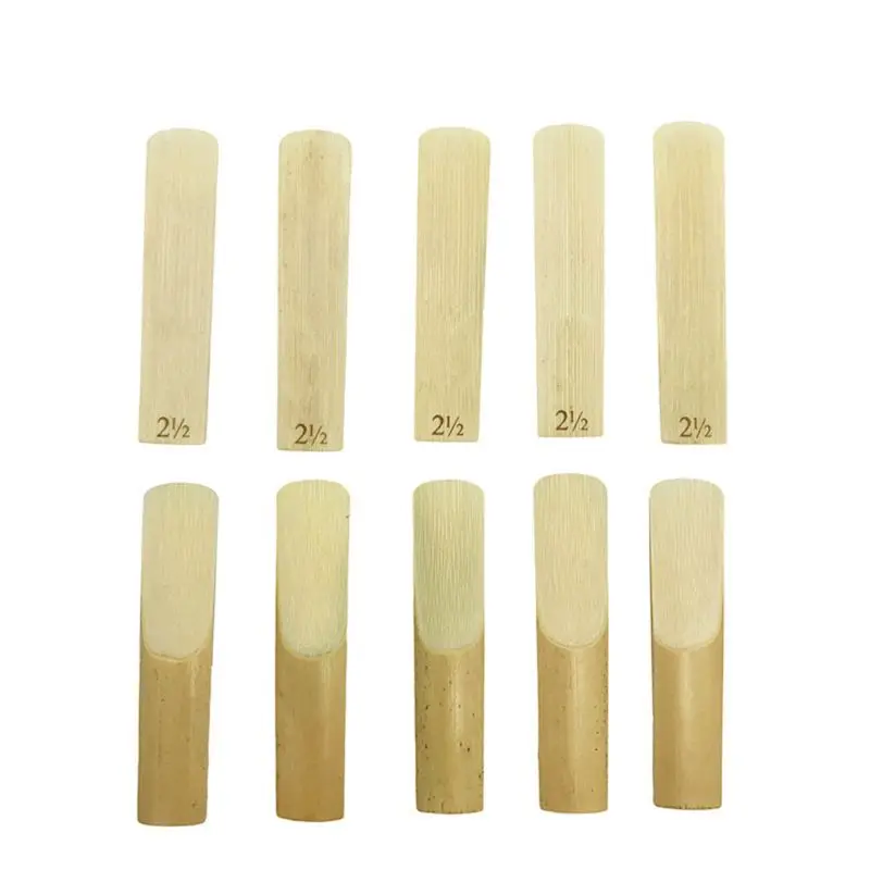 

10Pcs/Set Alto/Soprano/Tenor Saxophone Reeds Strength 2.5 Bb Clarinet Reed