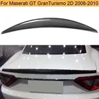 Задний спойлер для багажника из углеродного волокна, крыло для Maserati grantour GT Coupe 2D, плоский багажник 08-10, нетрансформируемый Черный FRP