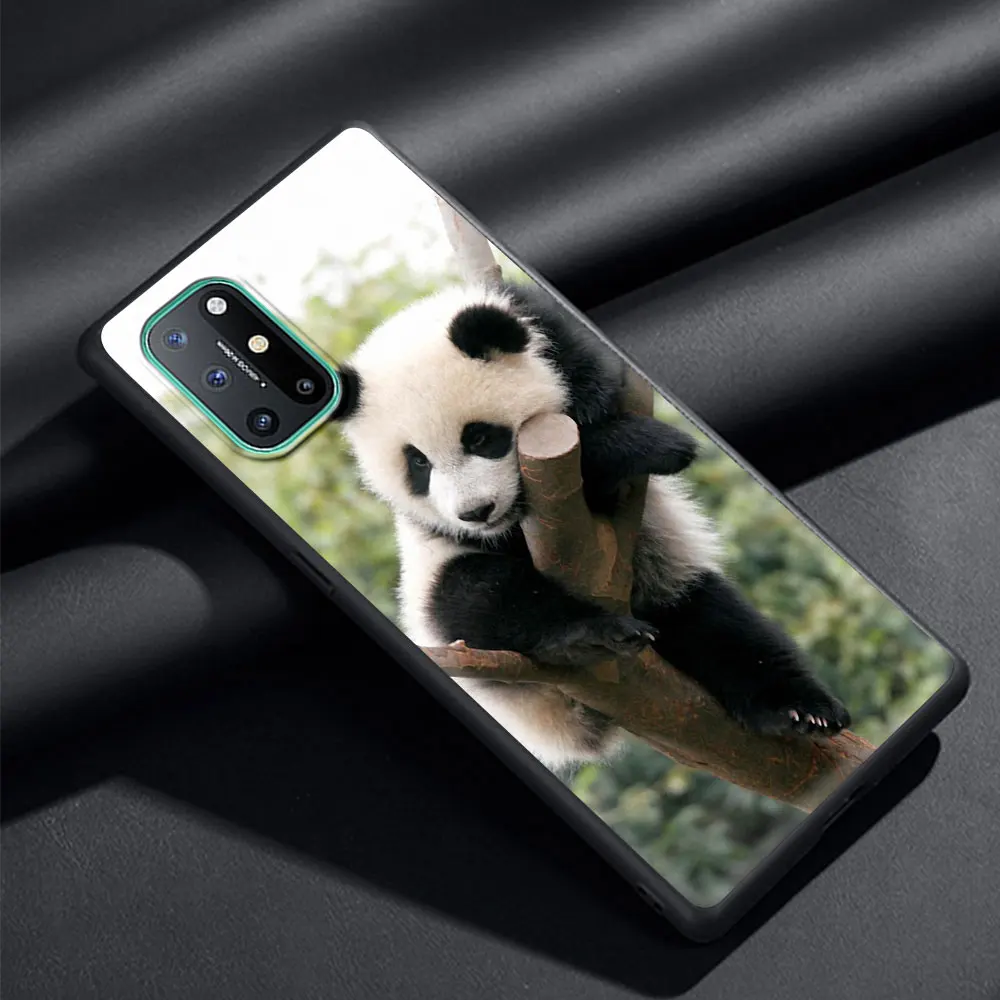 

Panda Luxury Soft Phone Case Cover for OnePlus 9 9R 8T 8 7T 7 Pro Plus 5G Z Silicone Shockproof Coque Shell