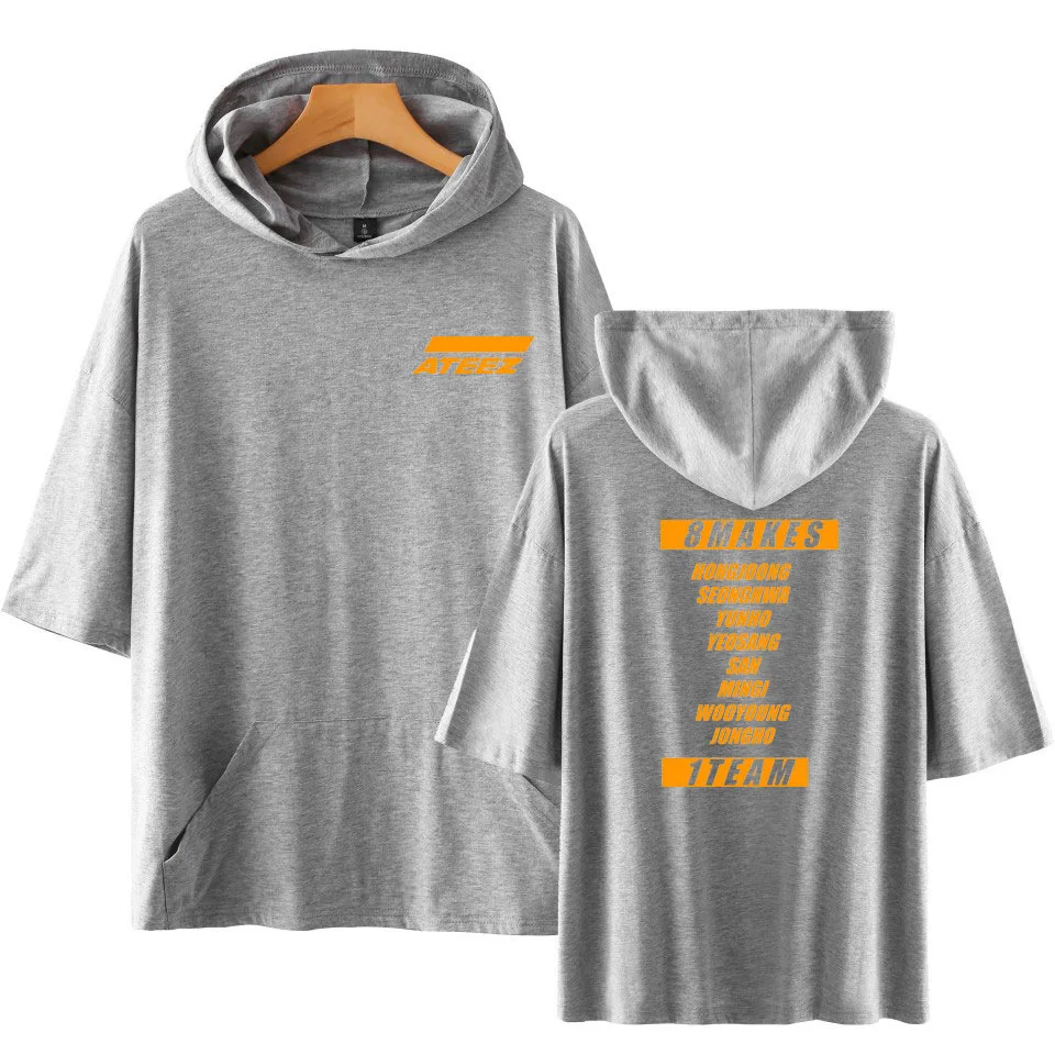 Футболка ateez с коротким рукавом для мужчин и женщин стильная индивидуальная