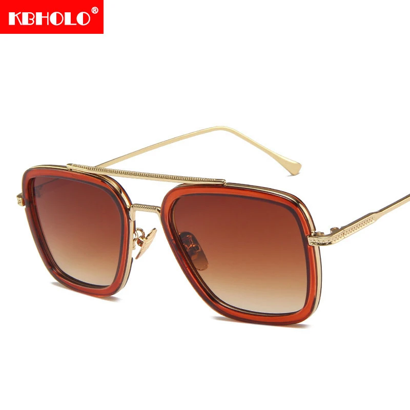 KBHOLO солнцезащитные очки Oculos Ретро мужской Железный человек 3 Роскошные модные