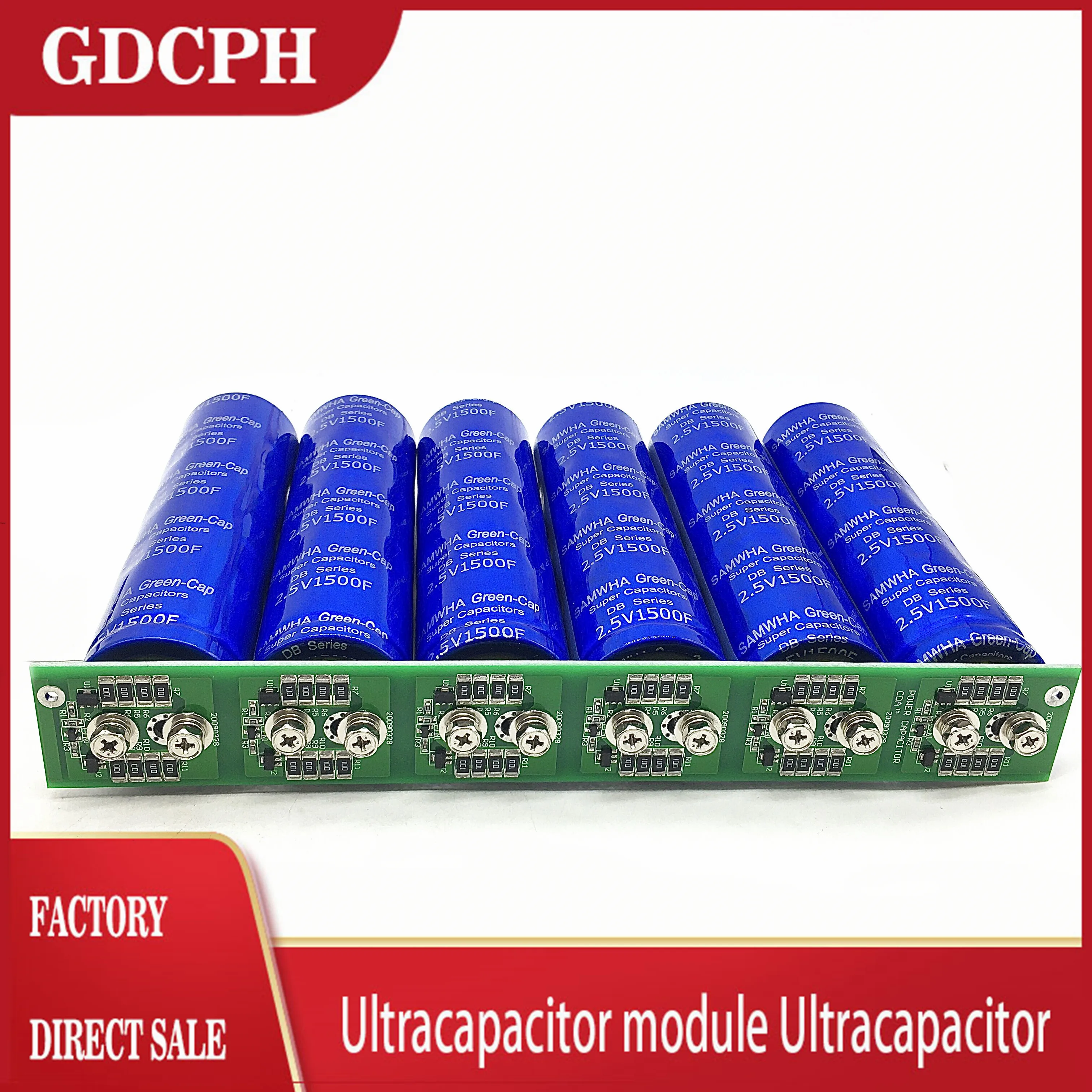 Samwha-Green Cap Supercapacitor automobile rectifier module 15V250F high current replaces 16V83F monomer 2.5V1500F*6 | Электронные