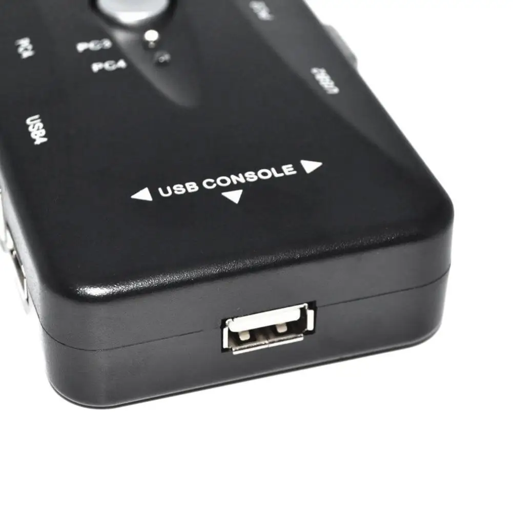4 порта USB 2 0 KVM переключатель мышь/клавиатура/VGA/переключатель SVGA Box Видео монитор