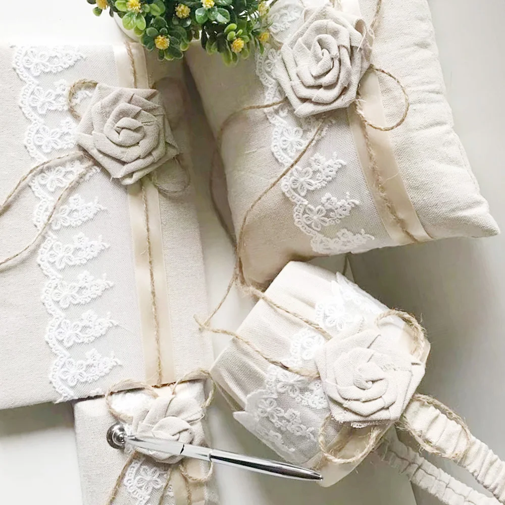 Гостевая книга ручка держатель Серебряная для девочек в цветочек корзинка