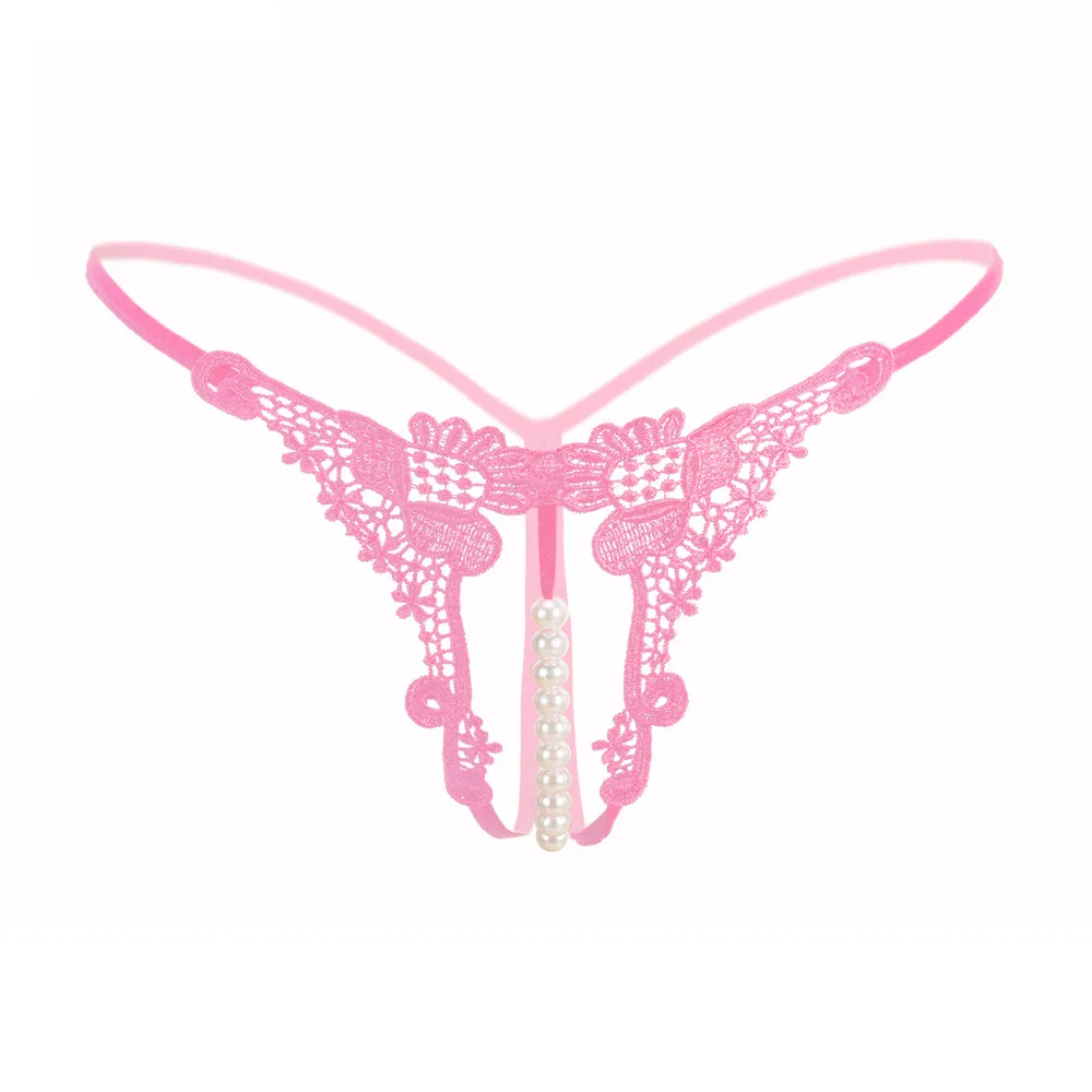 Прозрачные женские сексуальные стринги с подвеской жемчужные G-стринги трусики