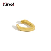 kinel 100 real 925 sterling silver ear cuff korean fashion minimalist 925 silver clip on earrings without piercing fine jewelry