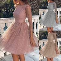 women sling cross wedding o neck elegant party evening slim hollow lace dress dropshipping winter 2022 fashion work clothes