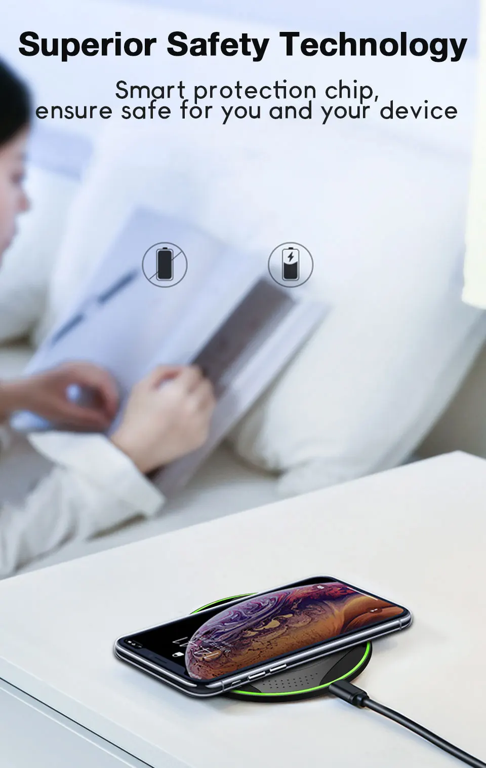 Qi Беспроводное зарядное устройство для iPhone X Xs MAX XR 8 plus Быстрая зарядка силиконовый коврик для Nokia samsung huawei mate RS USB зарядка телефона