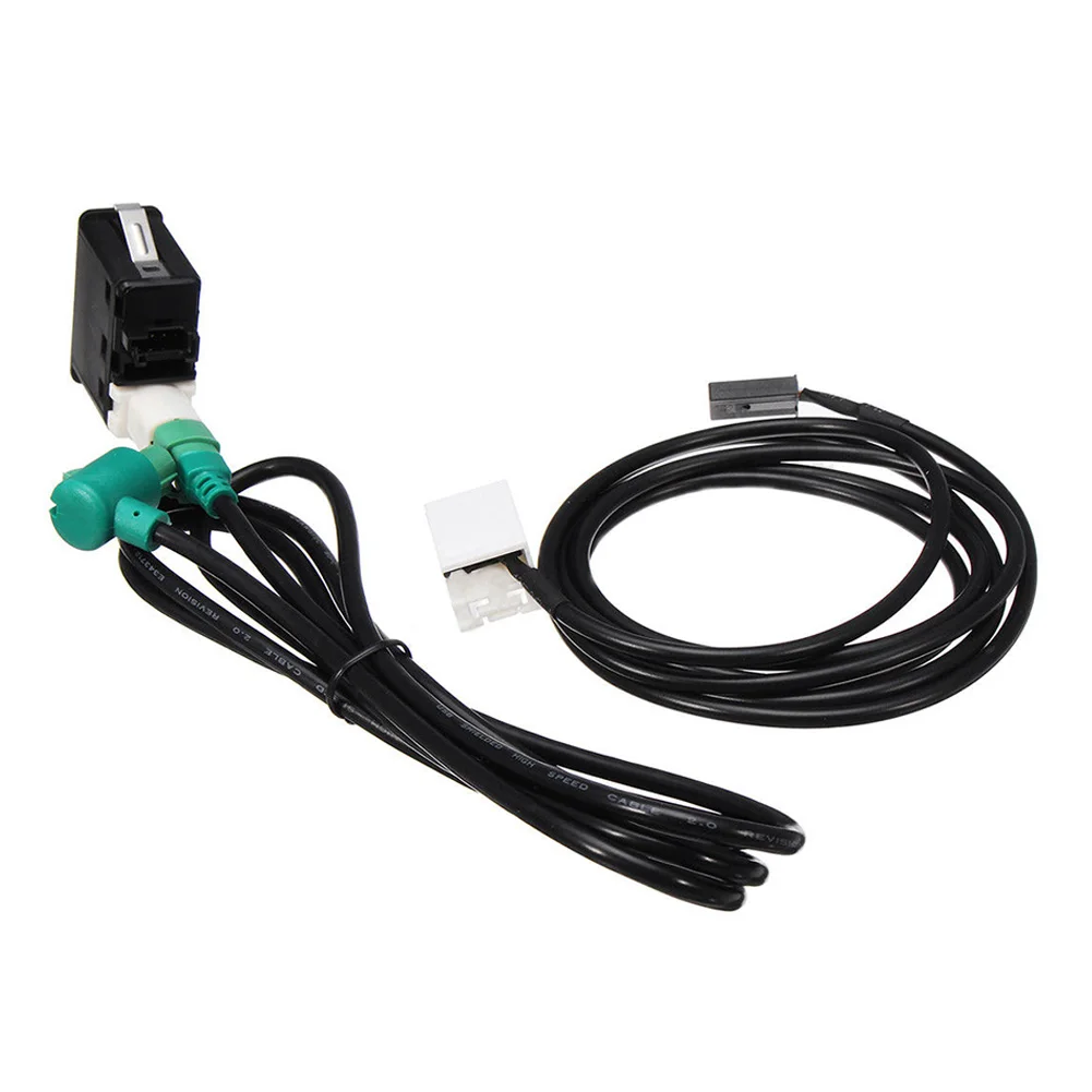 ABS части AUX кабель комплект Соединительный адаптер Черный Автомобильный разъем