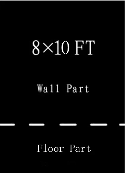 8x10 футов уведомление Номер модели печать собственное искусство