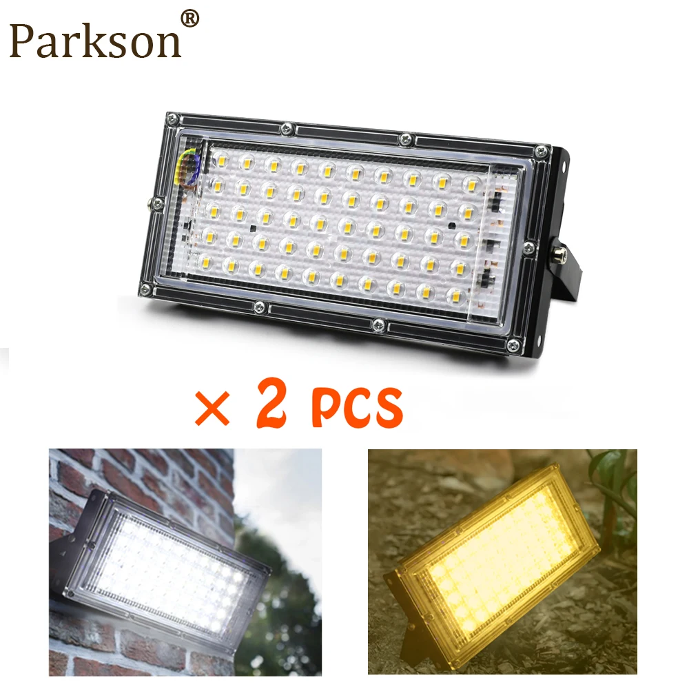 

2pcs/Lot 50W LED Flood Light 220V Reflection Streelight Outdoor Indoor Floodlight Garden Park Building Waterproof LED Spotlight