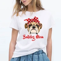 funny bulldog mom t shirt women graphic t shirt femme summer short sleeve tshirt vintage hipster tee shirts tops blusas mujer