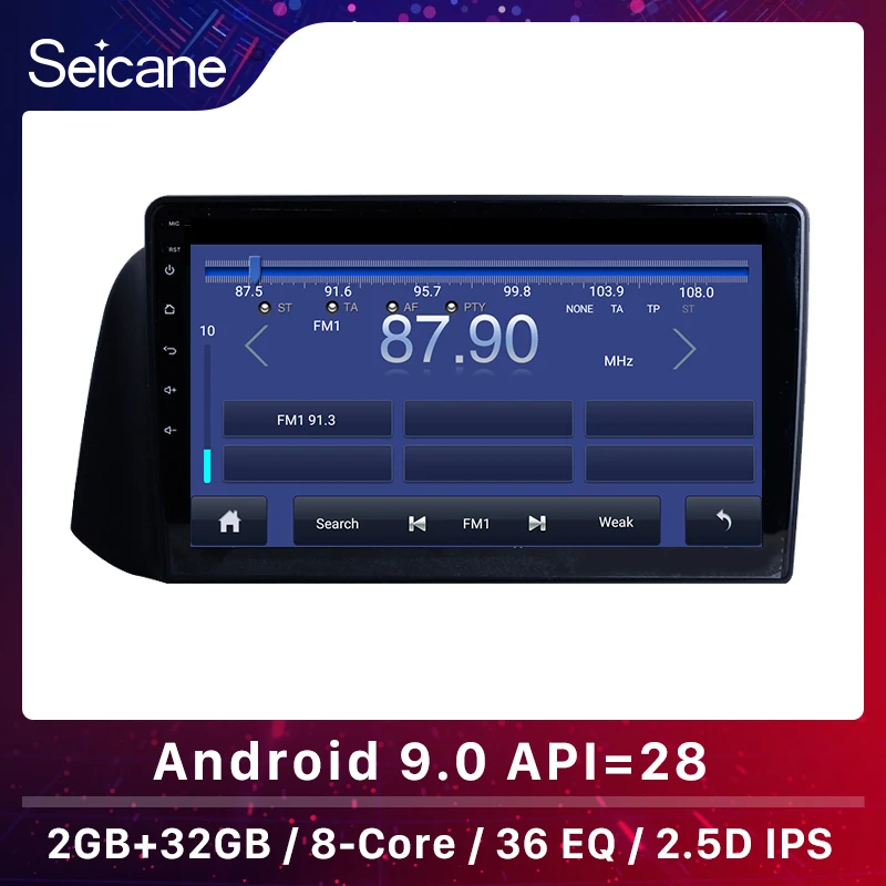 Seicane 10 1 дюймов Android 0 DSP IPS Автомобильный GPS для 2019 Hyundai i10 RHD навигация Радио стерео