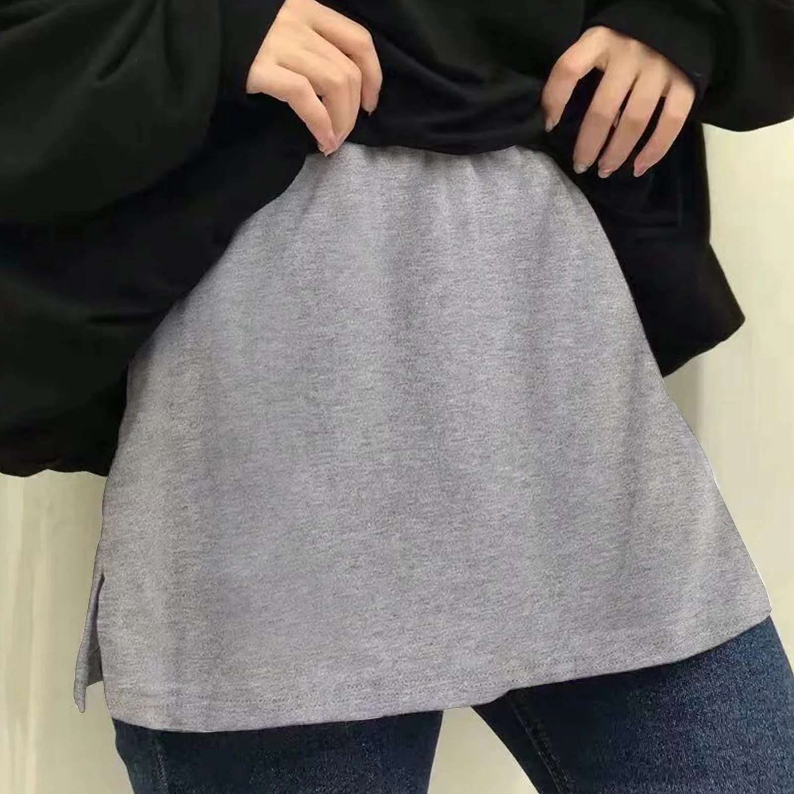 

Sweatshirt Base Skirt With Female All-match Short Skirt In The Hem Plaidminiskirtwomenschoolgirls Elasticfaldasladies#g